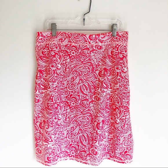 Southwind Apparel Red White Paisley Court Skirt Activewear, size Extra Small - Picture 4 of 14